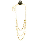 Mi Amore Adjustable Long-Necklace Gold-Tone