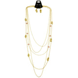 Mi Amore Long-Necklace Gold-Tone/Purple