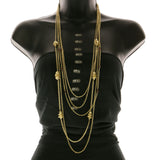 Mi Amore Long-Necklace Gold-Tone/Purple