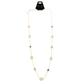 Mi Amore Adjustable Long-Necklace Multicolor/Gold-Tone