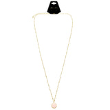 Mi Amore Adjustable Pendant-Necklace Gold-Tone/Pink