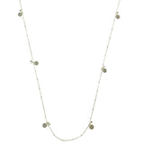 Mi Amore Adjustable Long-Necklace Silver-Tone