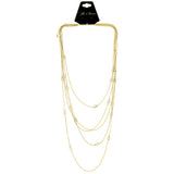 Mi Amore Leaves Adjustable Layered-Necklace Gold-Tone