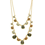 Mi Amore Adjustable Fashion-Necklace Multicolor/Gold-Tone