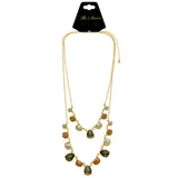 Mi Amore Adjustable Fashion-Necklace Multicolor/Gold-Tone