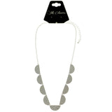 Mi Amore Adjustable Fashion-Necklace Silver-Tone