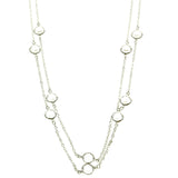 Mi Amore Long-Necklace Silver-Tone