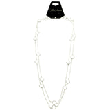 Mi Amore Long-Necklace Silver-Tone