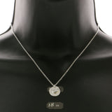 Mi Amore Adjustable Pendant-Necklace Silver-Tone