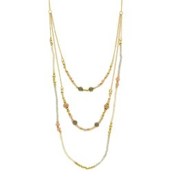 Mi Amore Adjustable Fashion-Necklace Multicolor/Gold-Tone