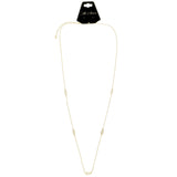 Mi Amore Leaves Adjustable Long-Necklace Gold-Tone