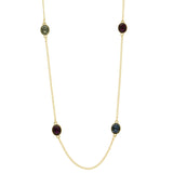 Mi Amore Adjustable Long-Necklace Multicolor/Gold-Tone