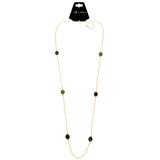 Mi Amore Adjustable Long-Necklace Multicolor/Gold-Tone