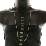 Mi Amore Adjustable Long-Necklace Multicolor/Gold-Tone