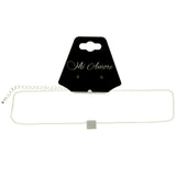 Mi Amore Adjustable Choker-Necklace Silver-Tone