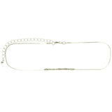 Mi Amore Adjustable Choker-Necklace Silver-Tone