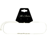 Mi Amore Adjustable Choker-Necklace Silver-Tone