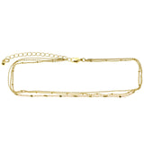 Mi Amore Adjustable Choker-Necklace Gold-Tone/Pink