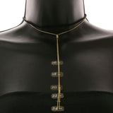 Mi Amore Adjustable Choker-Necklace Gold-Tone/Black