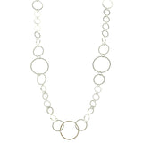 Mi Amore Adjustable Long-Necklace Silver-Tone