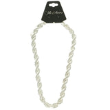 Mi Amore Adjustable Fashion-Necklace Silver-Tone