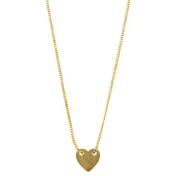 Mi Amore Heart Adjustable Pendant-Necklace Gold-Tone