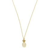 Mi Amore Pineapple Adjustable Pendant-Necklace Gold-Tone