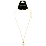 Mi Amore Pineapple Adjustable Pendant-Necklace Gold-Tone