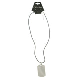 Mi Amore Adjustable Pendant-Necklace Black/Silver-Tone