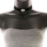 Mi Amore With You Choker-Necklace Black/White