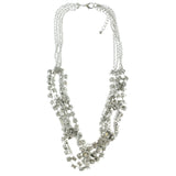 Mi Amore Adjustable Statement-Necklace Silver-Tone