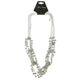 Mi Amore Adjustable Statement-Necklace Silver-Tone