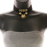 Mi Amore Necklace-Earring-Set Gold-Tone/Black