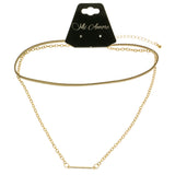 Mi Amore Choker-Necklace Gold-Tone/Brown