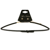 Mi Amore Bow Necklace-Earring-Set Black/Gold-Tone