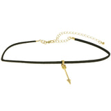 Mi Amore Arrow  Choker-Necklace Gold-Tone/Black