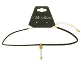 Mi Amore Arrow  Choker-Necklace Gold-Tone/Black