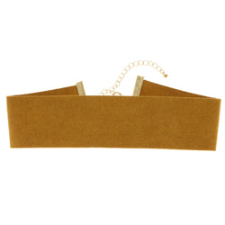 Mi Amore Choker-Necklace Brown/Gold-Tone