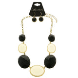 Mi Amore Necklace-Earring-Set Black/Yellow