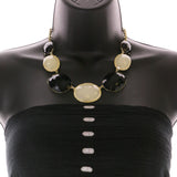 Mi Amore Necklace-Earring-Set Black/Yellow