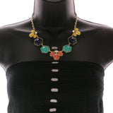 Mi Amore Necklace-Earring-Set Multicolor/Gold-Tone