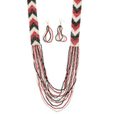 Mi Amore Necklace-Earring-Set Multicolor