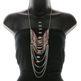 Mi Amore Necklace-Earring-Set Multicolor/Silver-Tone