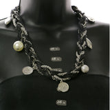 Mi Amore Australian Coin Adjustable Statement-Necklace Multicolor & Silver-Tone