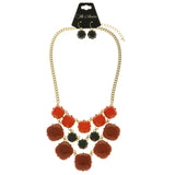 Mi Amore Necklace-Earring-Set Multicolor/Gold-Tone