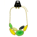 Mi Amore Necklace-Earring-Set Multicolor/Gold-Tone