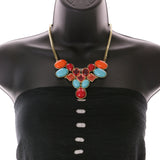 Mi Amore Necklace-Earring-Set Multicolor/Gold-Tone