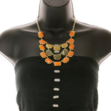 Mi Amore Necklace-Earring-Set Multicolor/Gold-Tone