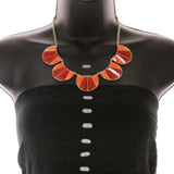 Mi Amore Necklace-Earring-Set Red/Orange