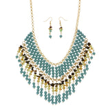 Mi Amore Necklace-Earring-Set Multicolor/Gold-Tone